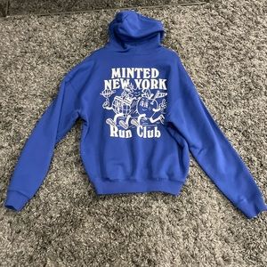 Blue Minted New York sweatshirt / hoodie (medium)